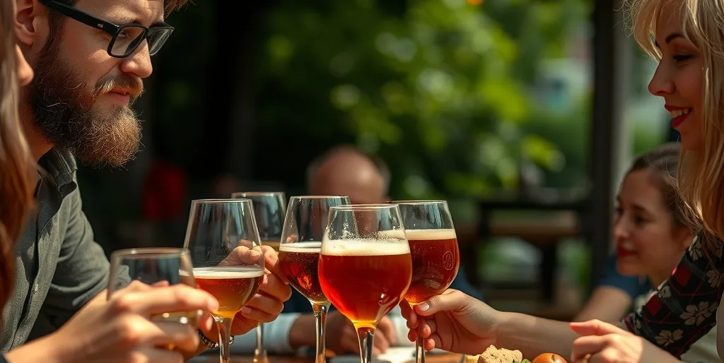 Dîner dégustation en plein air : la bière artisanale sort des salles